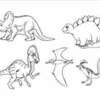 Dinosaur background and dinosaurs 2