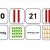 00000Number matching Game 10 to 21g